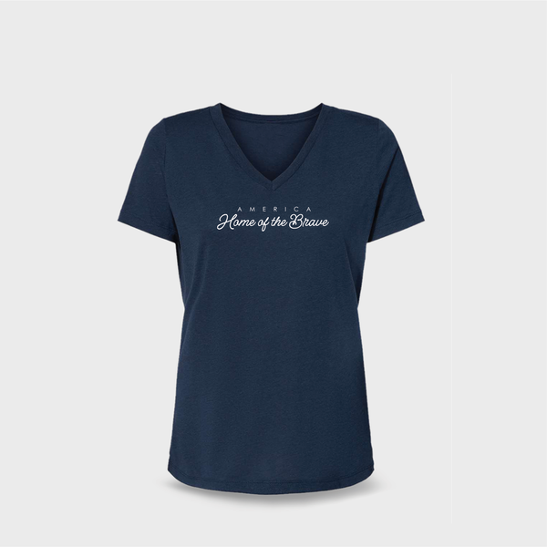 Home of the Brave — Women's V-Neck