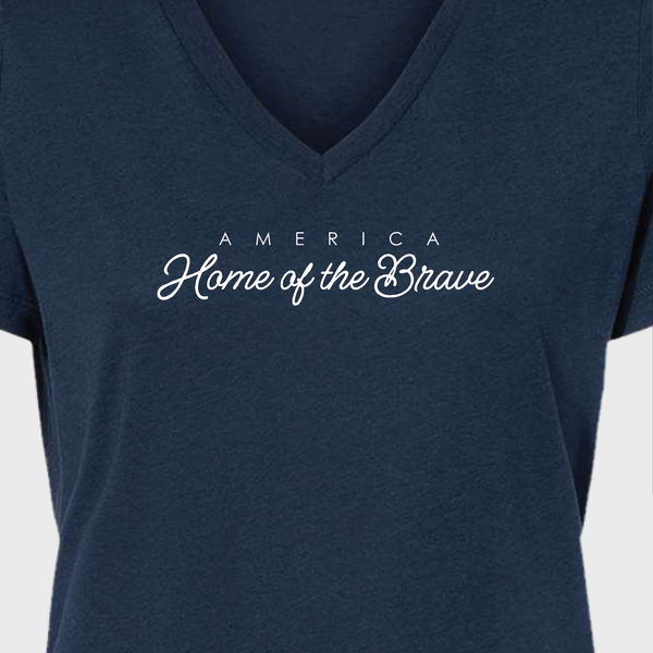 Home of the Brave — Women's V-Neck