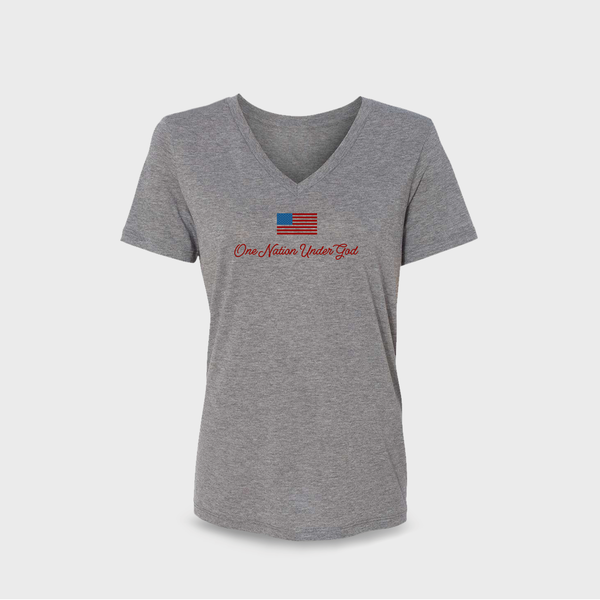 One Nation Under God — Women's V-Neck