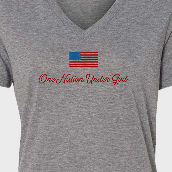 One Nation Under God — Women's V-Neck